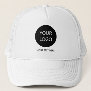 Berufliches Logo für White Custom Company Truckerkappe