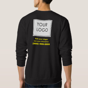 Berufliches Logo Kleine Unternehmen Schwarz Sweatshirt