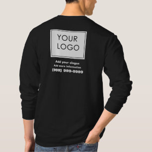 Berufliches Logo Kleine Unternehmen Schwarz T-Shirt