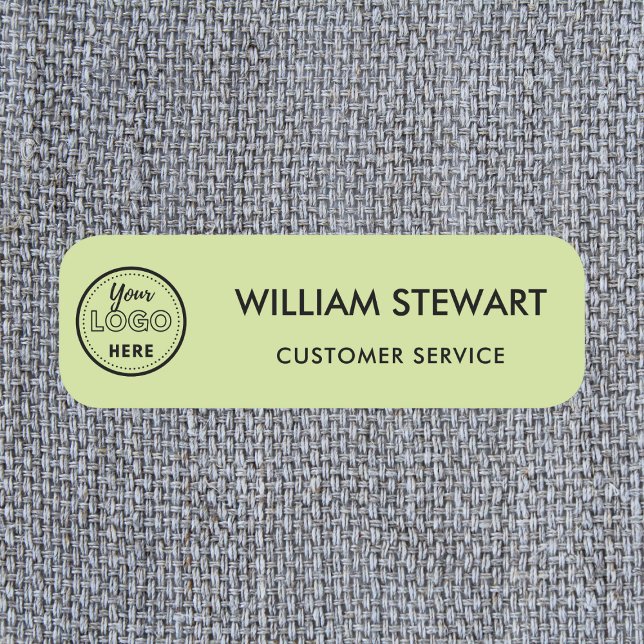 Berufliches Logo Lime Green Employees Namensschild (Von Creator hochgeladen)