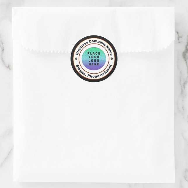 Berufliches Logo-Unternehmen Runder Aufkleber (Tasche)