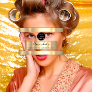 Berufliches Makeup-Künstler-Lash-Logo Visitenkarte