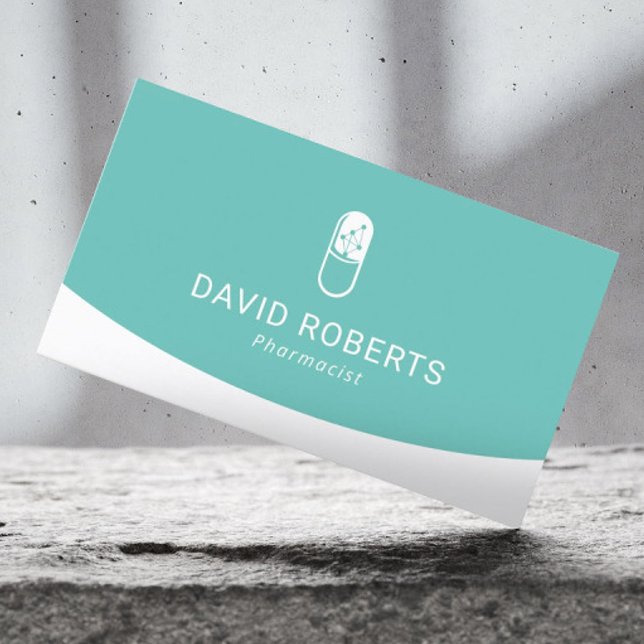 Berufliches medizinisches Pillenlogo des Apotheker Visitenkarte (Von Creator hochgeladen)