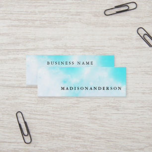 Berufliches Minimalistisches Brown Kraft Sand Pape Mini Visitenkarte