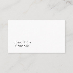 Berufliches minimalistisches elegantes Grafikdesig Visitenkarte