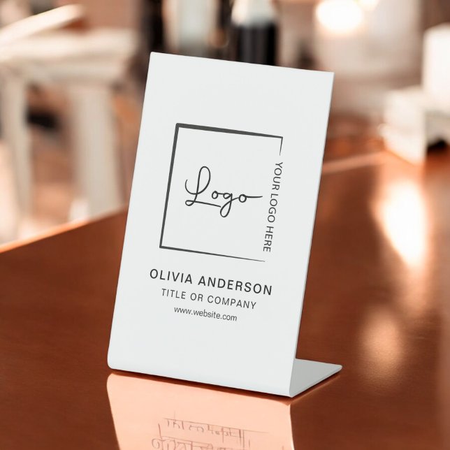 Berufliches Minimalistisches Firmenlogo Sockelschild (Von Creator hochgeladen)