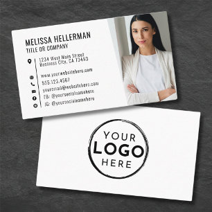 Berufliches Minimalistisches Foto Unternehmen Ihr  Visitenkarte