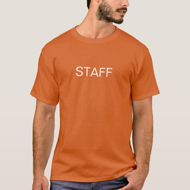 Berufliches Mitarbeiterereignis Orange T - Shirt (Vorderseite)
