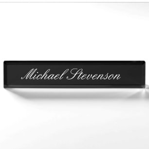 Berufliches, modernes Black Business Desk Namenssc Namensplakette