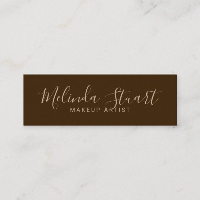 Berufliches, modernes Drehbuchpapier Mini Visitenkarte (Vorderseite)