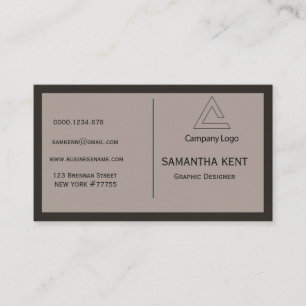 Berufliches modernes elegantes visitenkarte