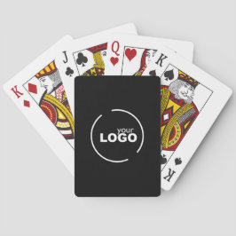 Berufliches, modernes Firmenlogo Schwarz Spielkarten