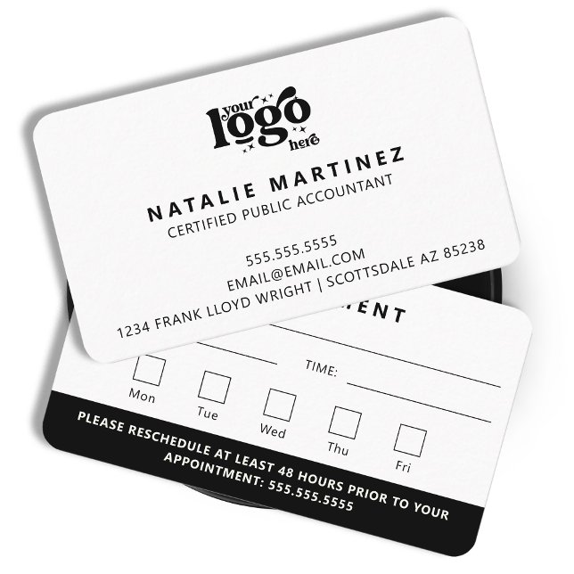 Berufliches modernes Logo für Ihren nächsten Termi Visitenkarte (Von Creator hochgeladen)
