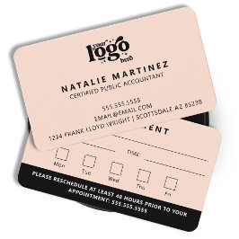 Berufliches modernes Logo für Ihren nächsten Termi Visitenkarte