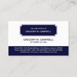 Berufliches modernes Marine-Blau Visitenkarte