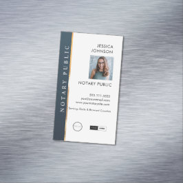 Berufliches modernes Minimal-Add-Logo Notar Magnetische Visitenkarte