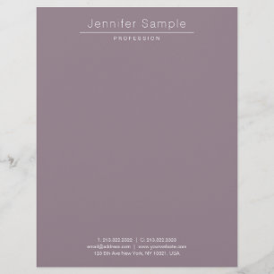 Berufliches modernes Minimalistisches Elegant Briefbogen
