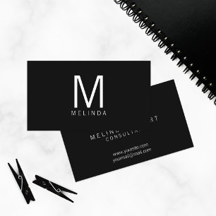 Berufliches modernes Minimalistisches Monogramm Visitenkarte