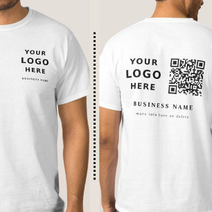 Berufliches, modernes Minimalistisches QR-Logo T-Shirt
