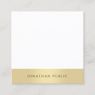 Berufliches modernes Minimalistisches Template Ele Quadratische Visitenkarte