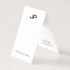 Berufliches modernes Monogramm-elegante einfache Visitenkarten