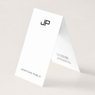 Berufliches modernes Monogramm-elegante einfache Visitenkarten