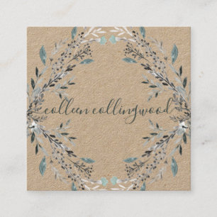 Berufliches, modernes Papierhandbuch Quadratische Visitenkarte