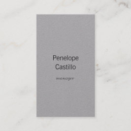 Berufliches, modernes, schlichtes Premium Gray Visitenkarte