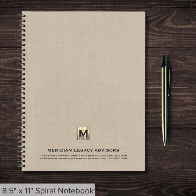 Berufliches Monogram-Business-Notebook Notizbuch (Von Creator hochgeladen)