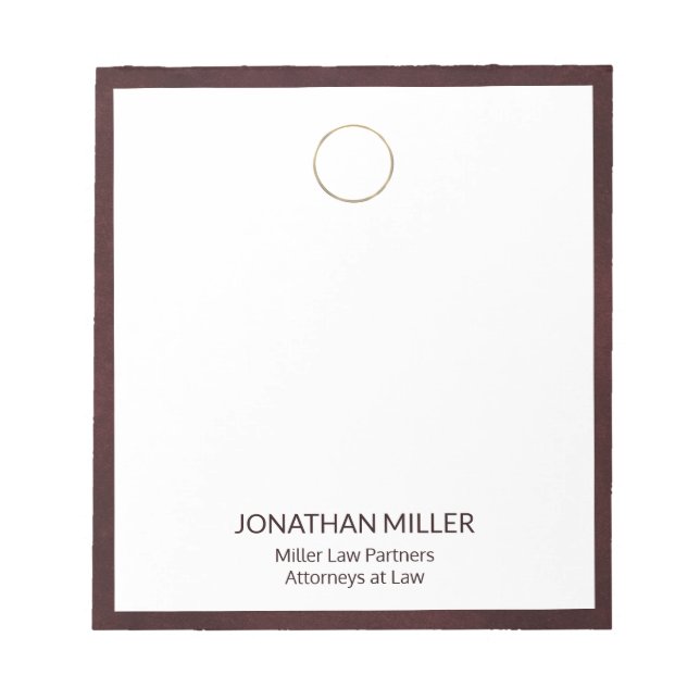 Berufliches Notepad Notizblock (Vorderseite)