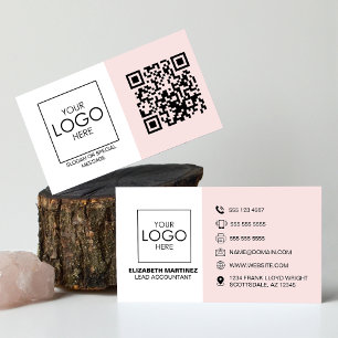 Berufliches QR-Code für Front- und Back-Business-L Visitenkarte