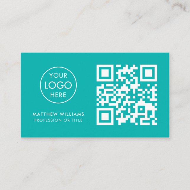 Berufliches QR-Logo für Krankenpfleger Visitenkarte (Vorderseite)