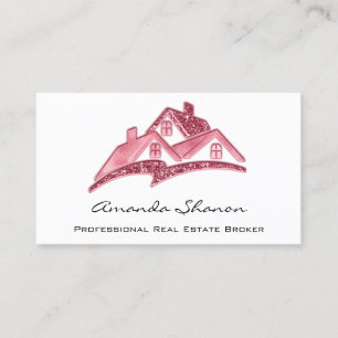 Berufliches Real Anwesen Agent Broker House Logo Visitenkarte