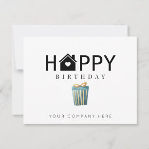 Berufliches reales Anwesen zum Geburtstag Karte