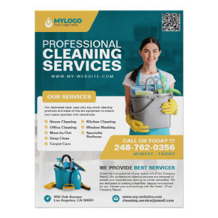 Berufliches Reinigungsgeschäft Poster