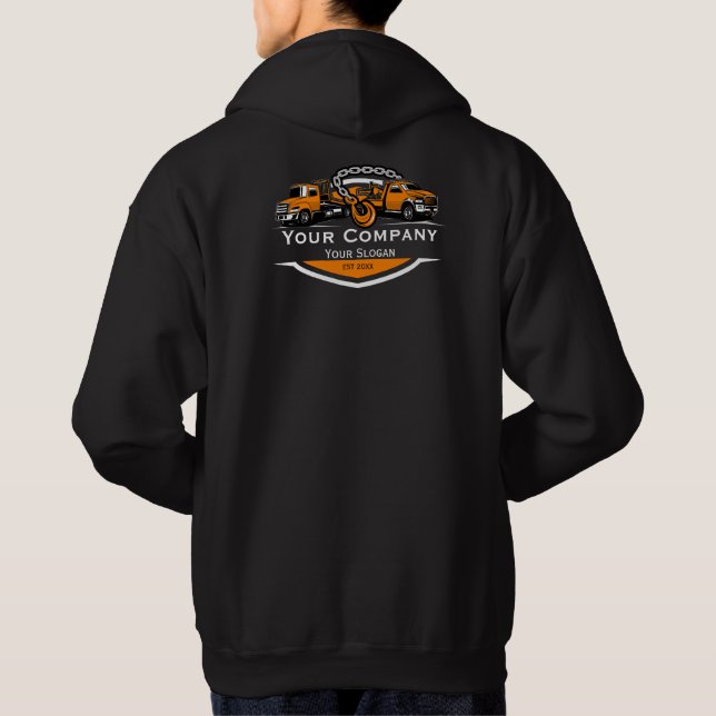 Berufliches Schleppunternehmen, Abschleppdienst Hoodie (Rückseite)