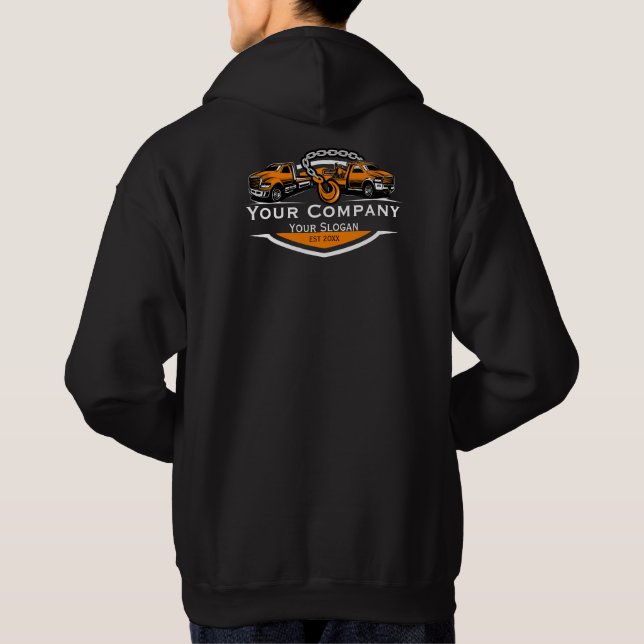 Berufliches Schleppunternehmen, Abschleppdienst Hoodie (Rückseite)