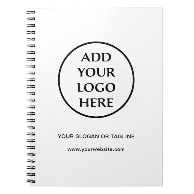 Berufliches Schlichtes Logo für Unternehmen Notizblock (Vorderseite)