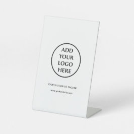 Berufliches Schlichtes Logo für Unternehmen Sockelschild