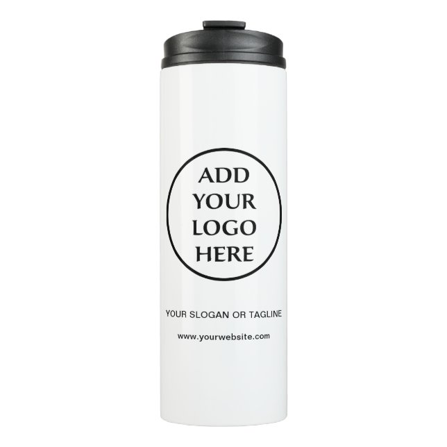 Berufliches Schlichtes Logo für Unternehmen Thermosbecher (Vorderseite)