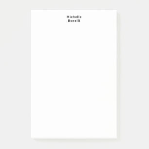 Berufliches Schlichtes Minimalistisches Weiß Post-it Klebezettel