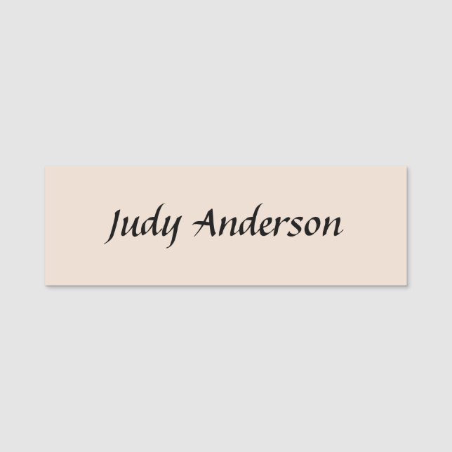 Berufliches Schlichtes Modernes Elegantes Namensschild (Vorderseite)