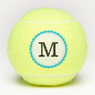 Berufliches Schwarzes Monogramm Tennisbälle
