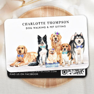 Berufliches Tier Sitter Hund Groomer Dog Walker Bu Visitenkarte