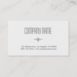 Berufliches u. minimales Weiß Visitenkarte