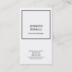 Berufliches unbedeutendes schlichtes modernes visitenkarte