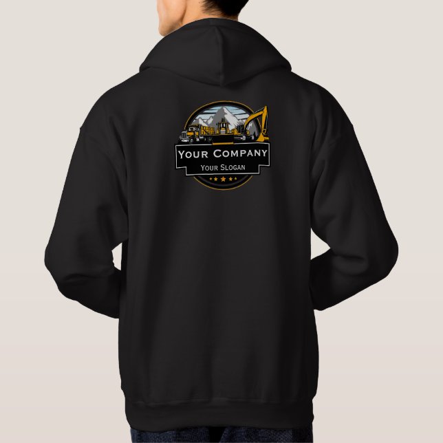 Berufliches Unternehmen für den Bau von Schweranla Hoodie (Rückseite)