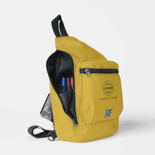 Berufliches Unternehmen Info M Gold Sling Bag Prin