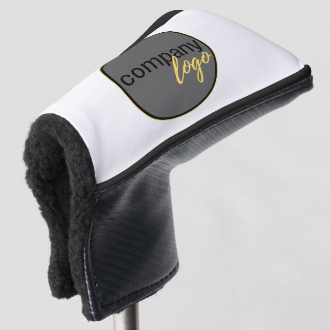 BERUFLICHES UNTERNEHMEN LOGO CIRCLE WHITE GOLF HEADCOVER (3/4 Vorderseite)