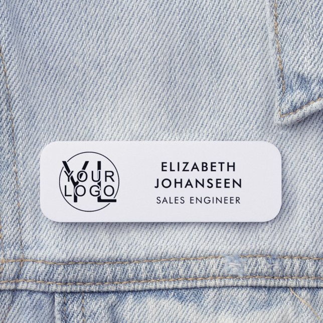 Berufliches Unternehmen Schwarze Logos Namensschild (Von Creator hochgeladen)